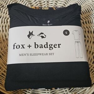 Fox + Badger Men's Black Sleepwear Set